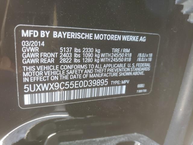 2014 BMW X3 XDRIVE2 5UXWX9C55E0D39895