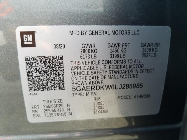 2020 BUICK ENCLAVE AV 5GAERDKW6LJ285985