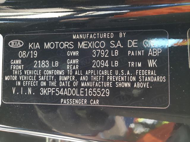 2020 KIA FORTE EX 3KPF54AD0LE165529