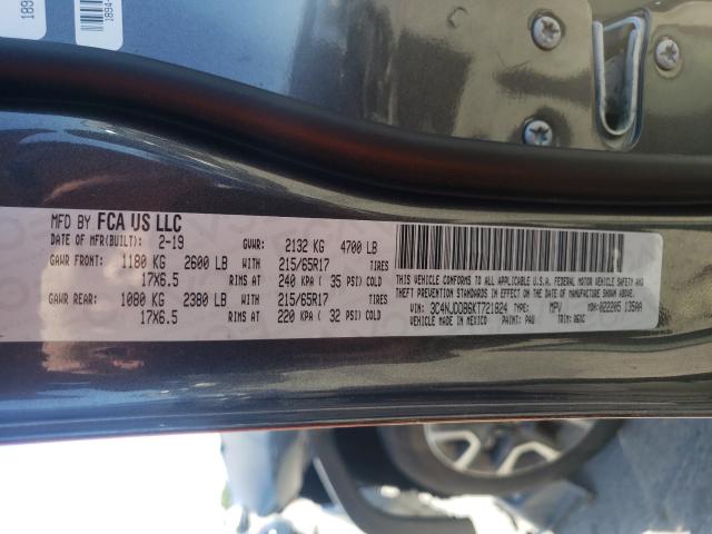 2019 JEEP COMPASS TR 3C4NJDDB6KT721824