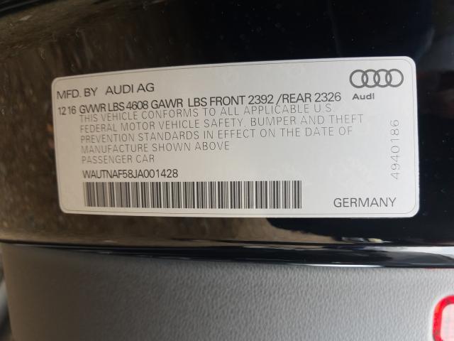 2018 AUDI A5 PREMIUM WAUTNAF58JA001428