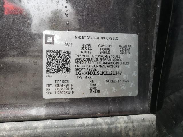 2019 GMC ACADIA 1GKKNXLS1KZ121347