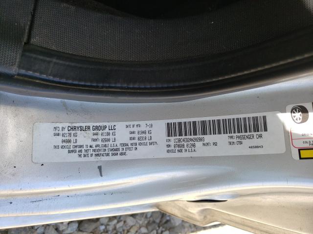 2010 CHRYSLER SEBRING 1C3BC4EB2AN202803