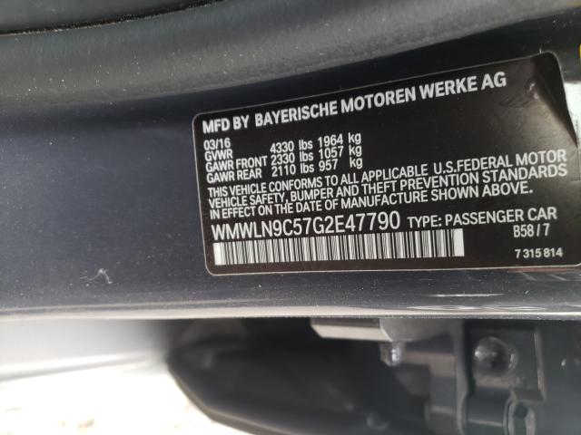 2016 MINI COOPER S C WMWLN9C57G2E47790