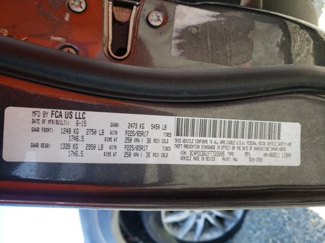 2015 DODGE JOURNEY SX 3C4PDCBG1FT722605