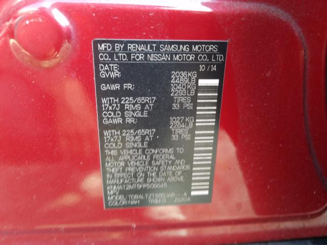 2015 NISSAN ROGUE S KNMAT2MT5FP506645
