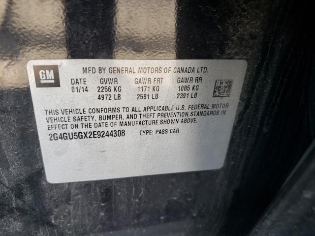 2014 BUICK REGAL GS 2G4GU5GX2E9244308