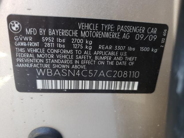 2010 BMW 550 GT WBASN4C57AC208110