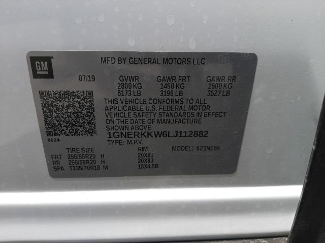 2020 CHEVROLET TRAVERSE P 1GNERKKW6LJ112882