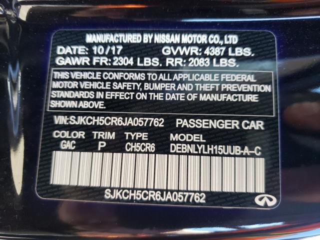 2018 INFINITI QX30 PURE SJKCH5CR6JA057762