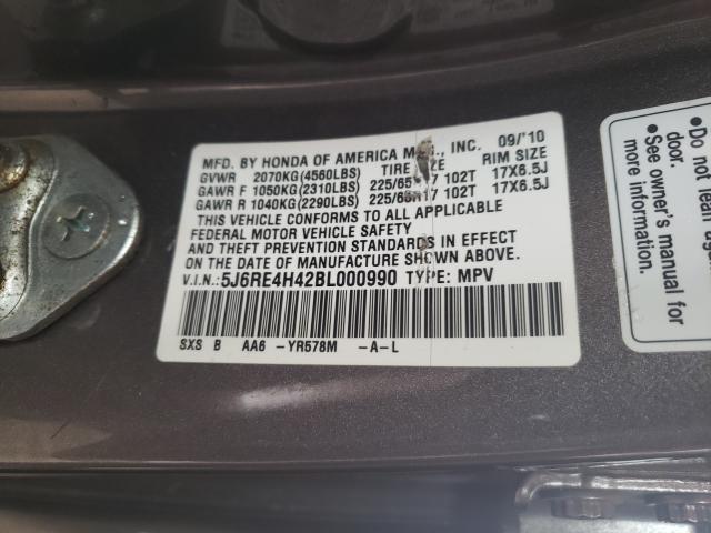 2011 HONDA CR-V 5J6RE4H42BL000990