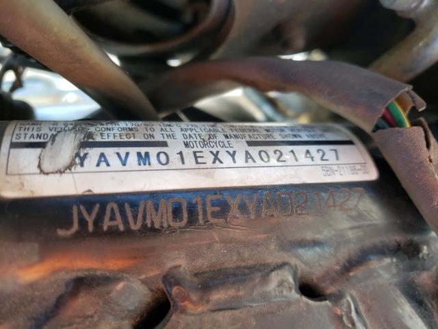 2000 YAMAHA XVS650 JYAVM01EXYA021427