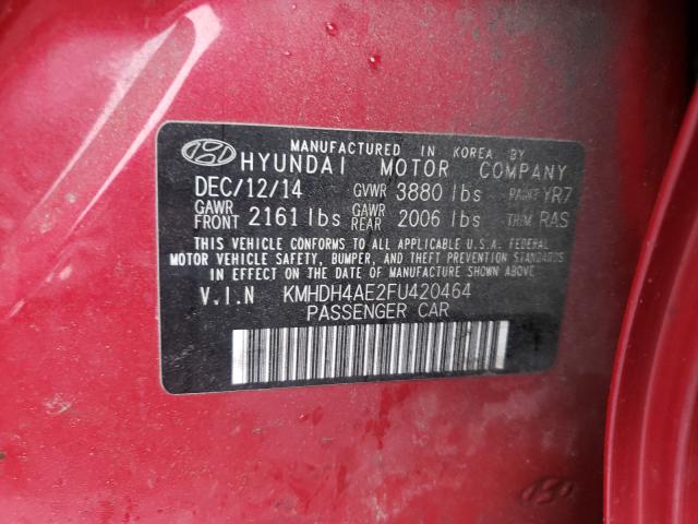 2015 HYUNDAI ELANTRA SE KMHDH4AE2FU420464