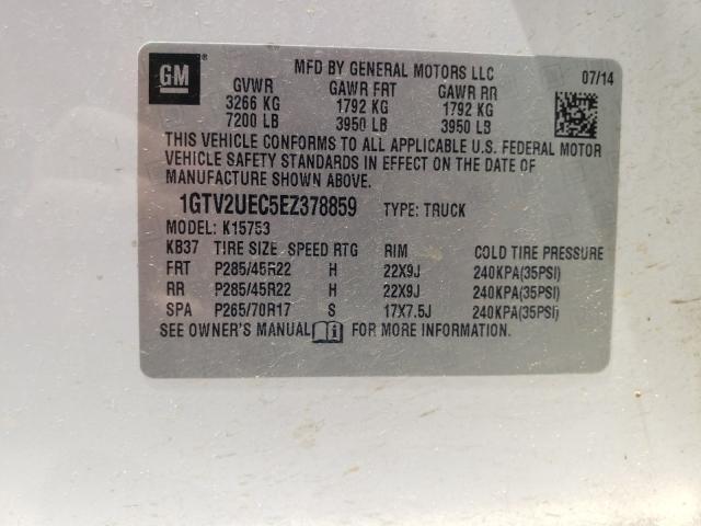 2014 GMC SIERRA K15 1GTV2UEC5EZ378859