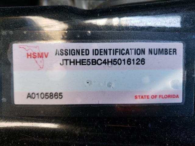 2017 LEXUS RC 350 JTHHE5BC4H5016126