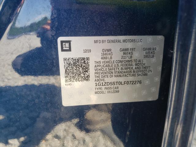 2020 CHEVROLET MALIBU LT 1G1ZD5ST0LF072276