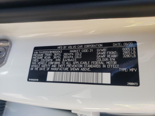 2021 VOLVO XC90 T5 MO YV4102CK9M1692043