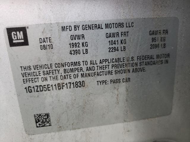 2011 CHEVROLET MALIBU 2LT 1G1ZD5E11BF171830