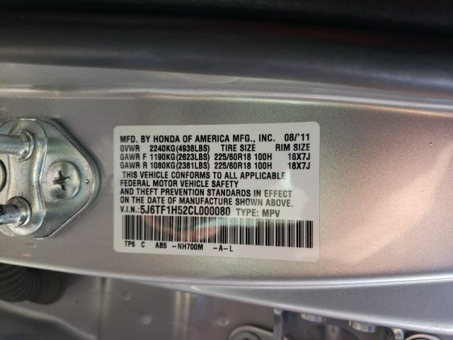 2012 HONDA CROSSTOUR 5J6TF1H52CL000080