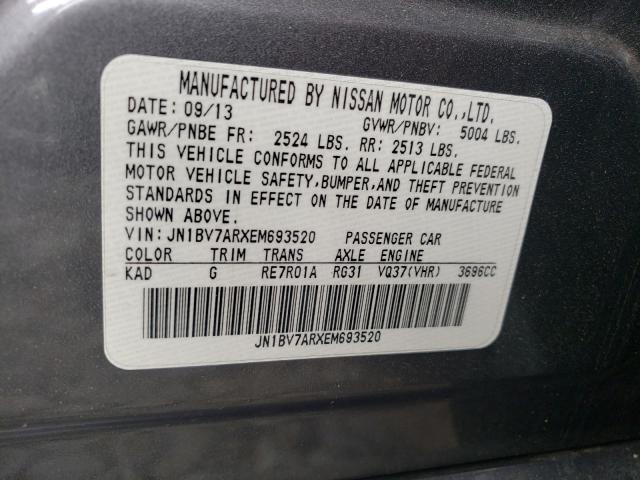 2014 INFINITI Q50 BASE JN1BV7ARXEM693520