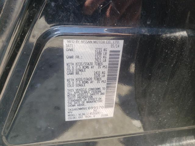 2014 NISSAN PATHFINDER 5N1AR2MM9EC699570