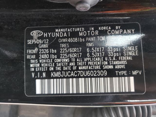 2013 HYUNDAI TUCSON GLS KM8JUCAC7DU602309