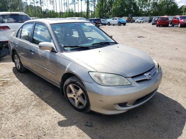 Salvage cars for sale from Copart Harleyville, SC: 2004 Honda Civic EX