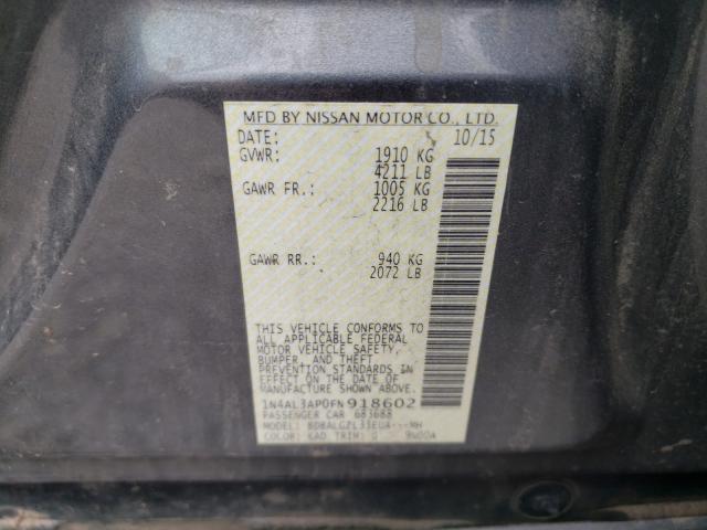 2015 NISSAN ALTIMA 2.5 1N4AL3AP0FN918602