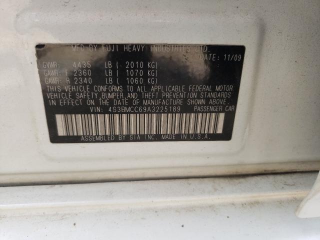 2010 SUBARU LEGACY 4S3BMCC69A3225189