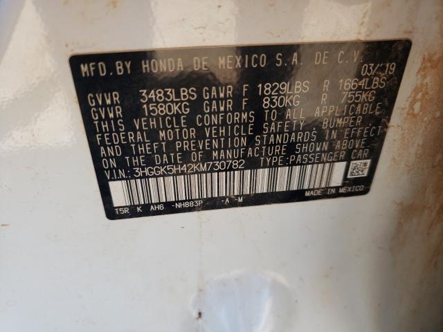 2019 HONDA FIT LX 3HGGK5H42KM730782