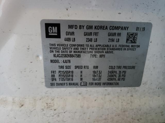 2019 BUICK ENCORE SPO KL4CJ2SB2KB847589