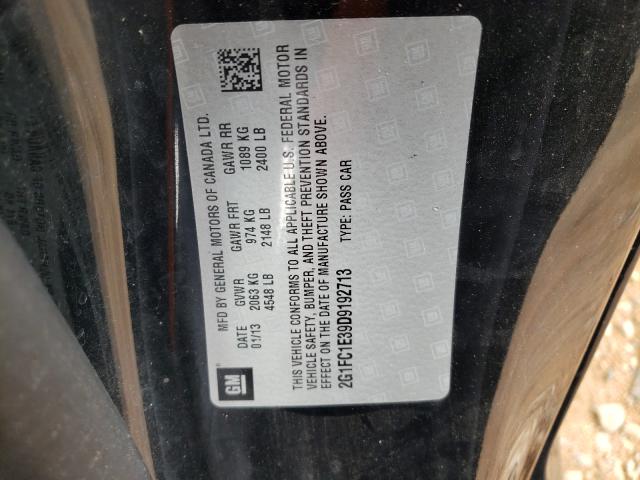 2013 CHEVROLET CAMARO LT 2G1FC1E39D9192713