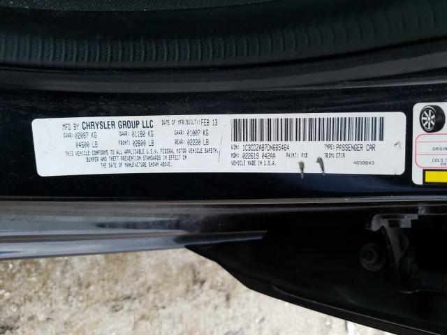 2013 DODGE AVENGER 1C3CDZAB7DN665464