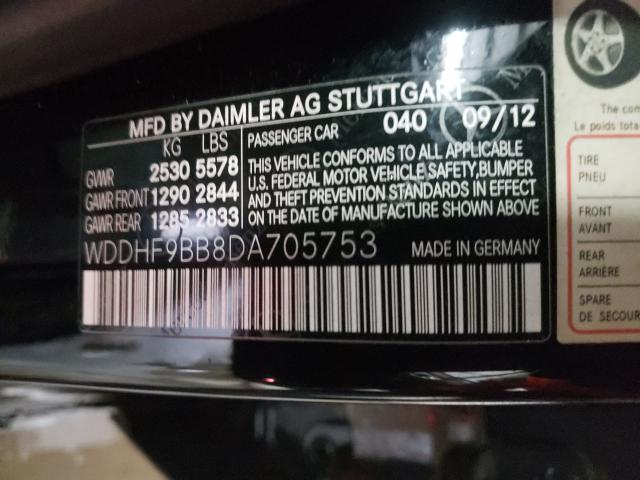 2013 MERCEDES-BENZ E 550 4MAT WDDHF9BB8DA705753