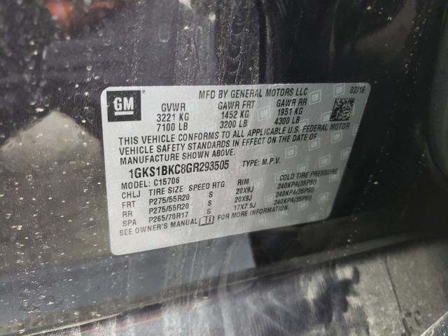 2016 GMC YUKON SLT - 1GKS1BKC8GR293505