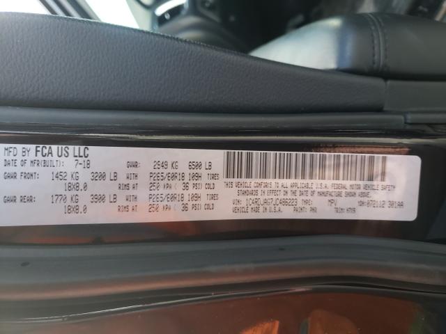 2018 DODGE DURANGO SX 1C4RDJAG7JC486223