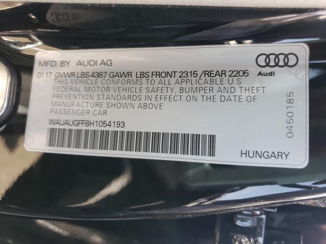 2017 AUDI A3 PREMIUM WAUAUGFF8H1054193