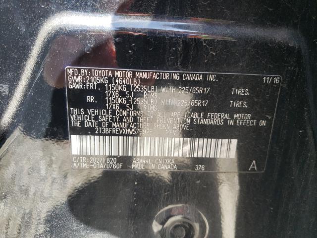 2017 TOYOTA RAV4 LE 2T3BFREVXHW575925