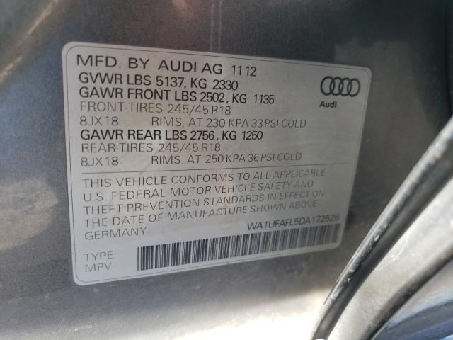 2013 AUDI A4 ALLROAD WA1UFAFL5DA172526