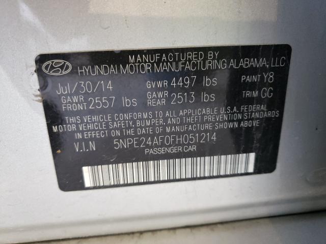 2015 HYUNDAI SONATA SE 5NPE24AF0FH051214
