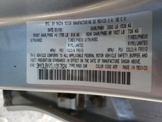2018 TOYOTA YARIS IA 3MYDLBYV3JY317624