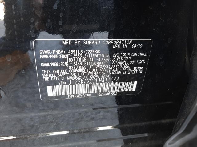 2020 SUBARU FORESTER T JF2SKAXC2LH411044
