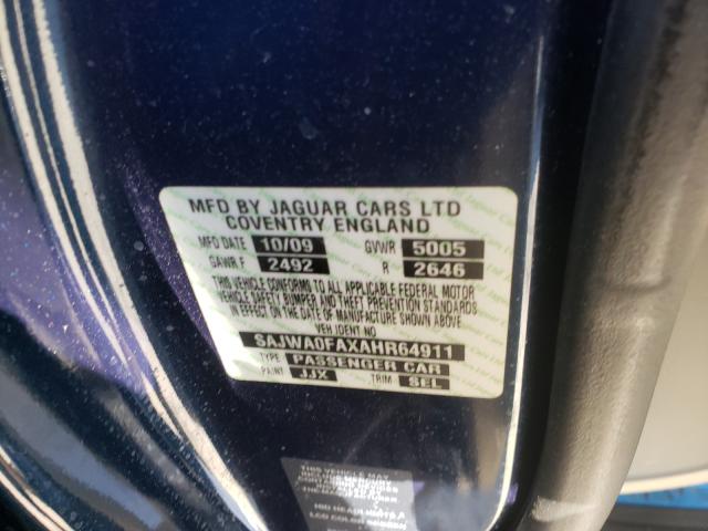 2010 JAGUAR XF LUXURY SAJWA0FAXAHR64911