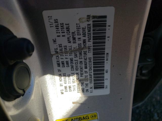 2013 ACURA TL TECH 19UUA8F57DA003849