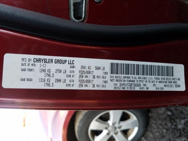 2011 DODGE JOURNEY MA 3D4PH1FG8BT502605