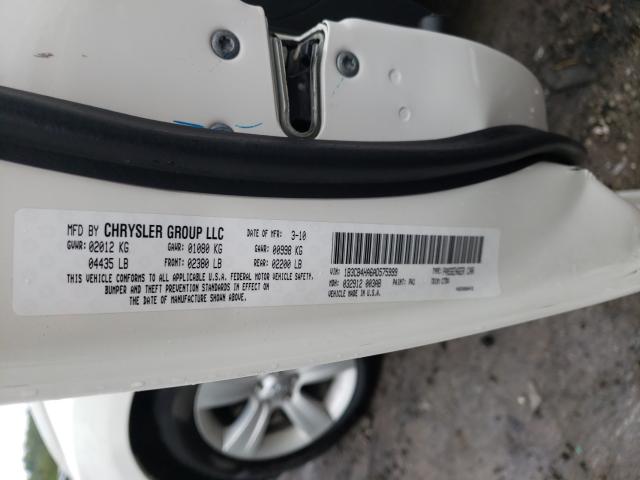 2010 DODGE CALIBER SX 1B3CB4HA6AD575999