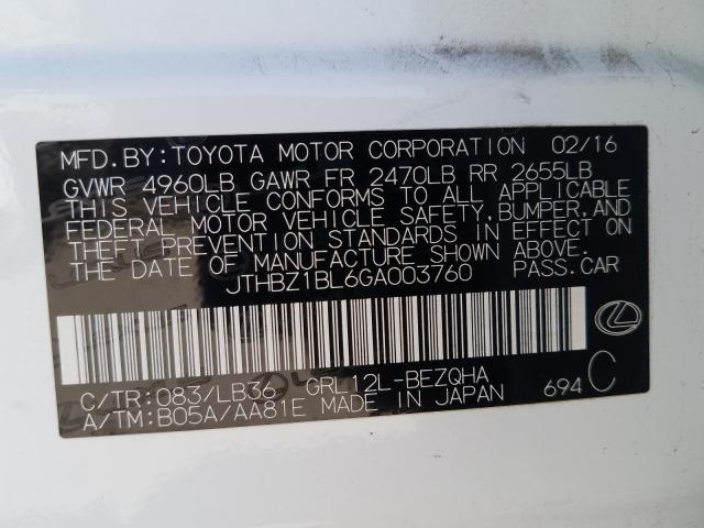 2016 LEXUS GS 350 BAS JTHBZ1BL6GA003760
