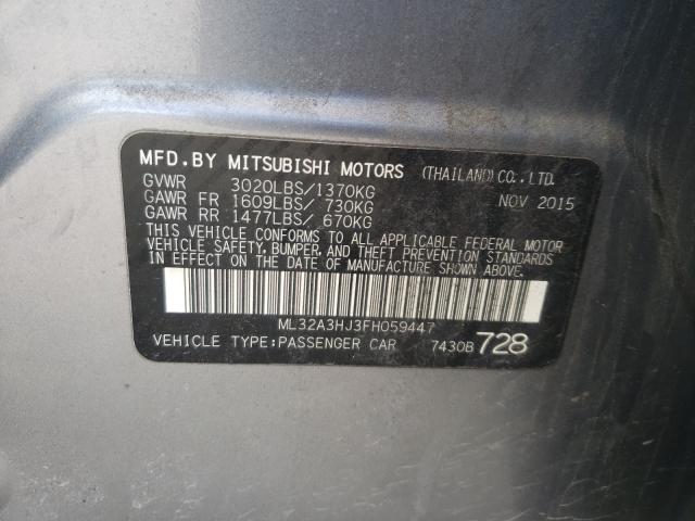2015 MITSUBISHI MIRAGE DE ML32A3HJ3FH059447