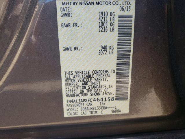 2015 NISSAN ALTIMA 2.5 1N4AL3APXFC464158