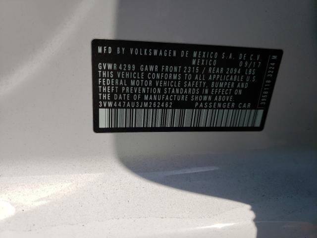 2018 VOLKSWAGEN GTI S/SE 3VW447AU3JM262462
